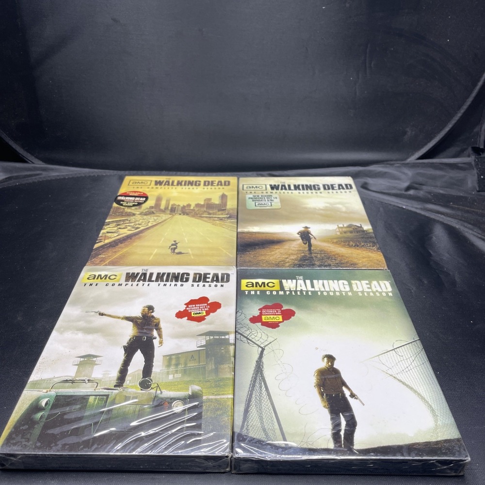 AMC The Walking Dead Seasons 1 2 3 4 Complete DVD Collection Factory Sealed
